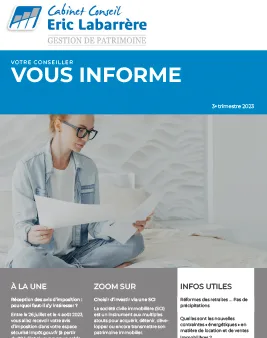 Couverture Newsletter Trimestre 3 2023